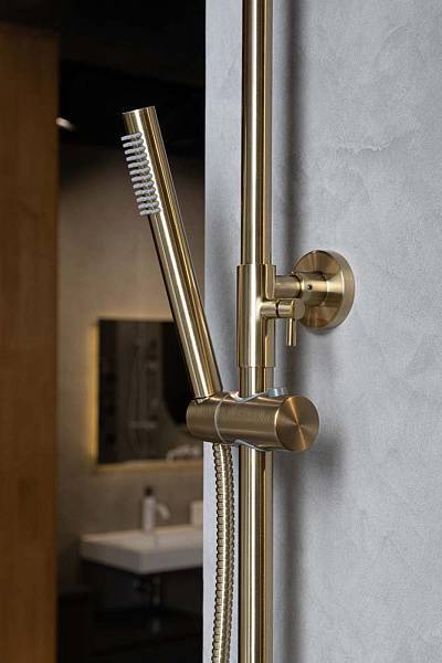 Смеситель для ванны Boheme Uno однорычажный золото матовое 463-MG