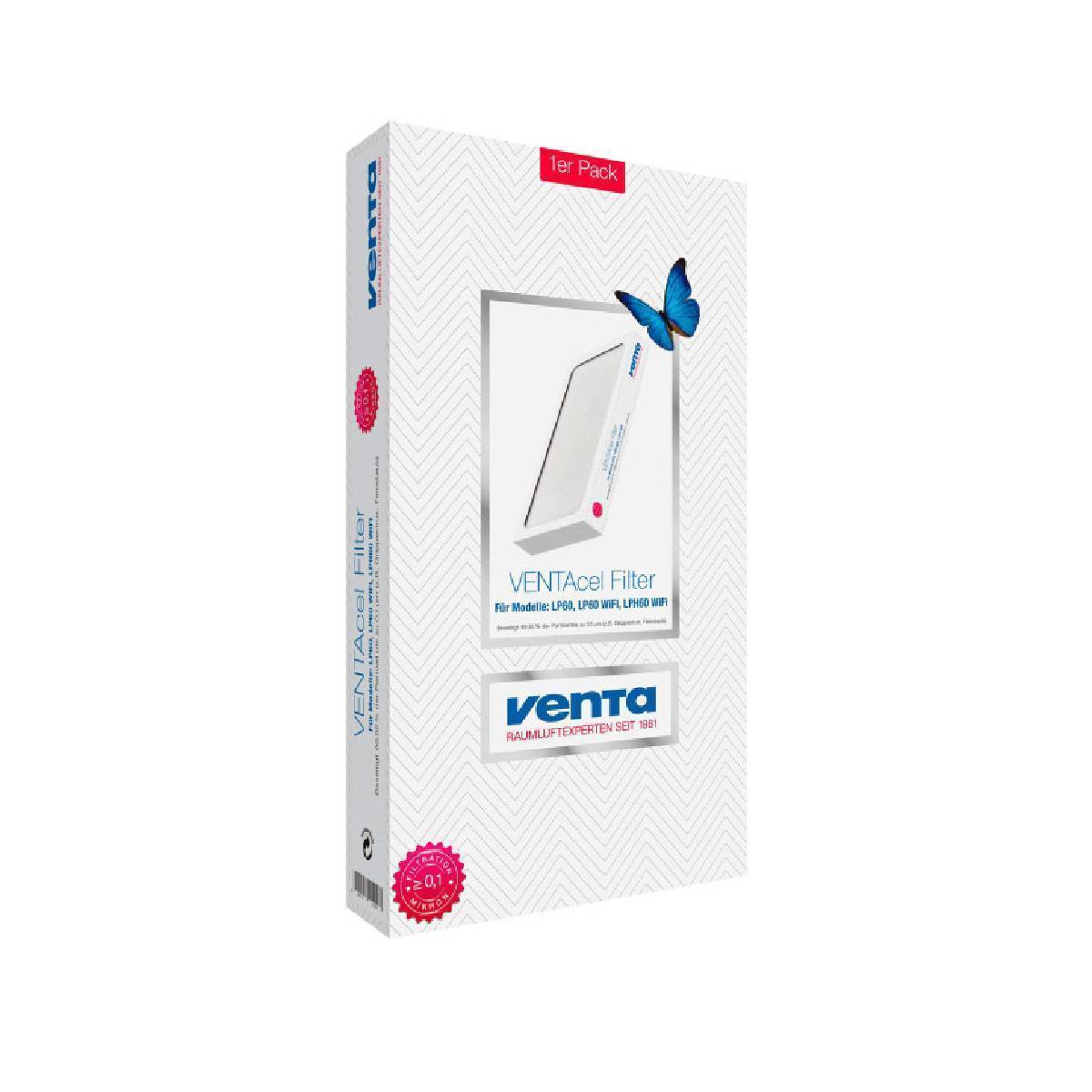 Фильтр тонкой очистки Venta VENTAcel Nelior Premium для LP60/LPH60/AP902/AH902 1 шт 2136000