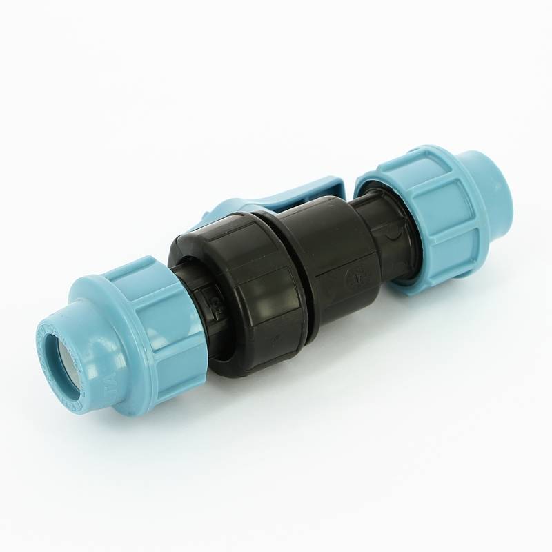 Кран шаровый компрессионный Unidelta 20x20 ПНД 1070020000001