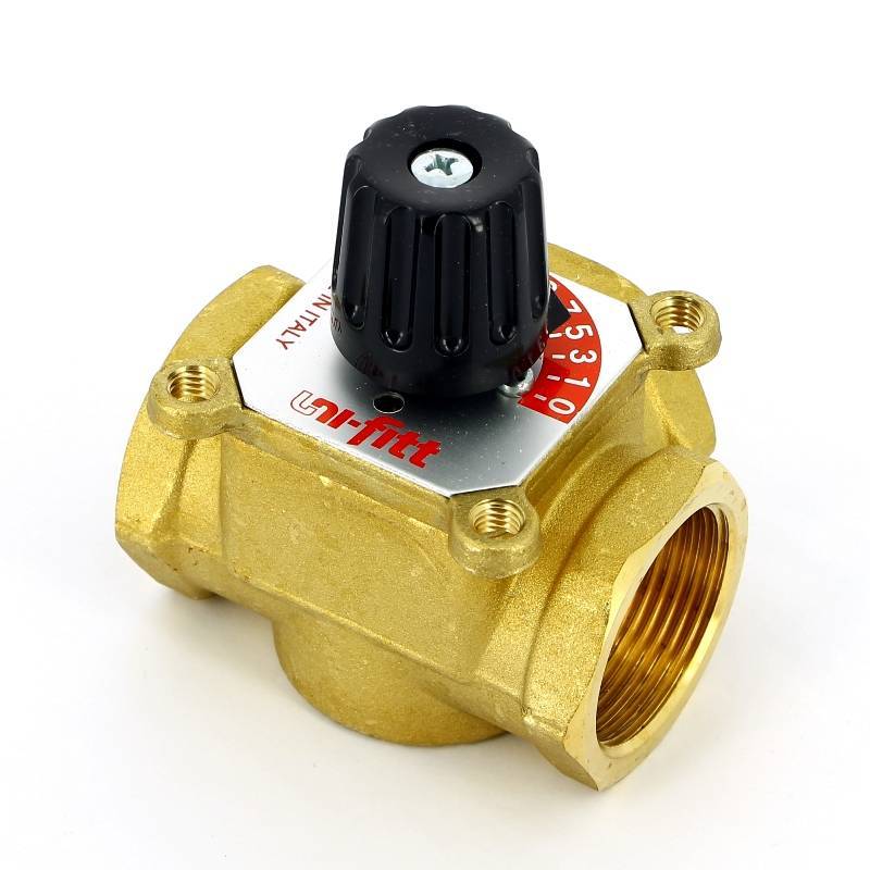 Клапан трехходовой смесительный Uni-Fitt 1 1/4 Kvs 15 360G1550