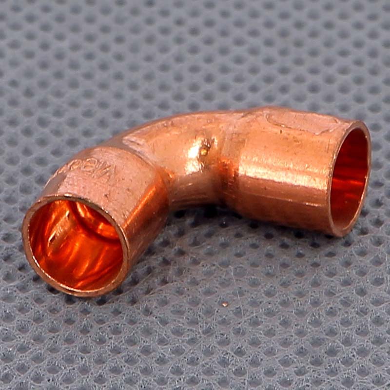 Угол 90° Viega 8 мм двухраструбный под пайку 107901