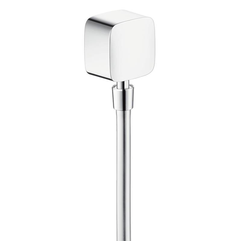 Шланговое подсоединение Hansgrohe FixFit с клапаном и шарниром хром 27414000