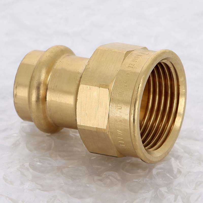 Муфта переходная пресс-В Viega Sanpress бронза 22х1 298128