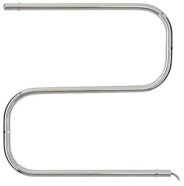 Полотенцесушитель электрический Стилье S-образный 600x600 мм без покрытия 00502-6060