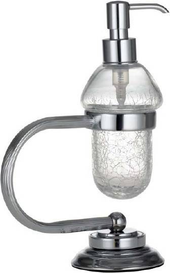 Дозатор для жидкого мыла настольный Boheme Murano хром 10909-CR