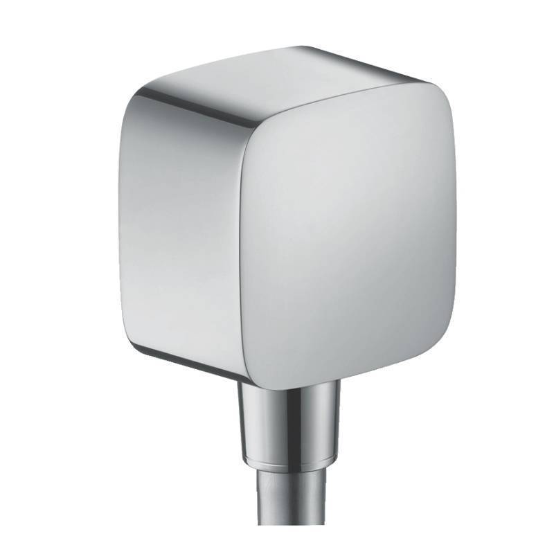 Шланговое подсоединение Hansgrohe FixFit с клапаном и шарниром хром 27414000