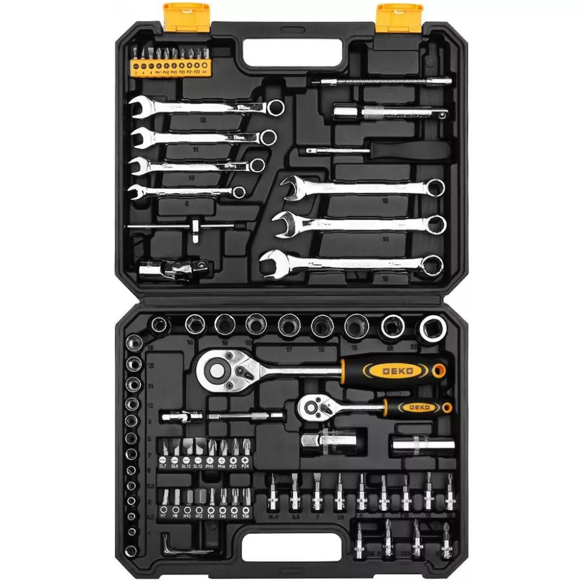 Набор инструментов для автомобиля Deko DKAT82 82 предмета 065-0211