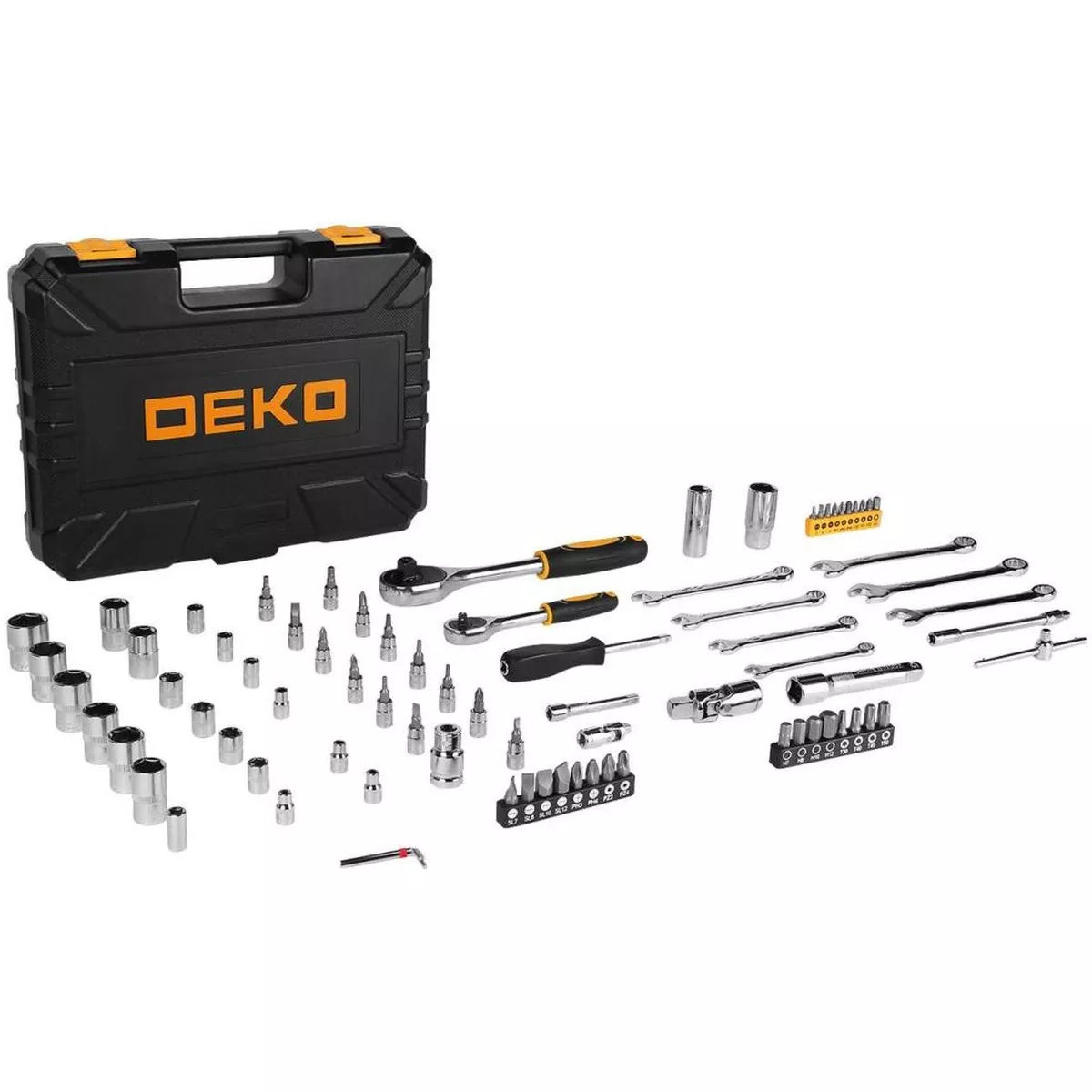 Набор инструментов для автомобиля Deko DKAT82 82 предмета 065-0211