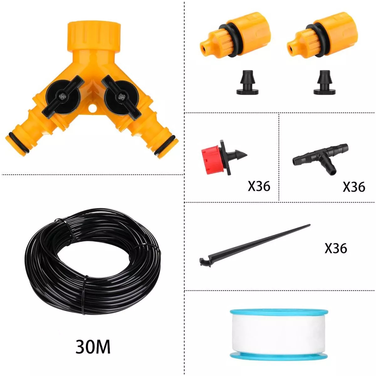 Комплект для капельного полива DEKO DKI30 30 м 065-0935