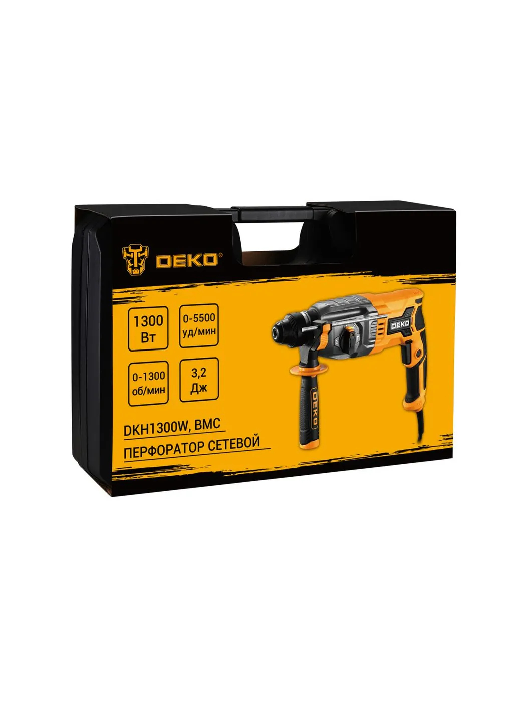Перфоратор DEKO DKH1300W 1300 Вт SDS-plus в кейсе DKH1300W