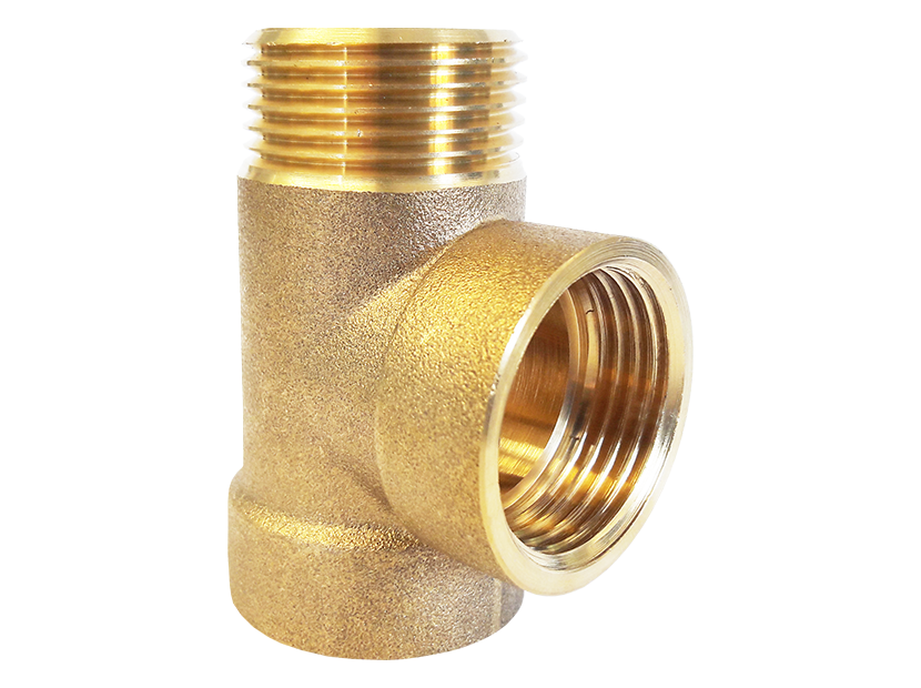 Штуцер 3-ходовой ДЖИЛЕКС R3V латунный удлиненный 9003