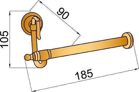 Держатель туалетной бумаги Boheme Medici без крышки бронза 10615