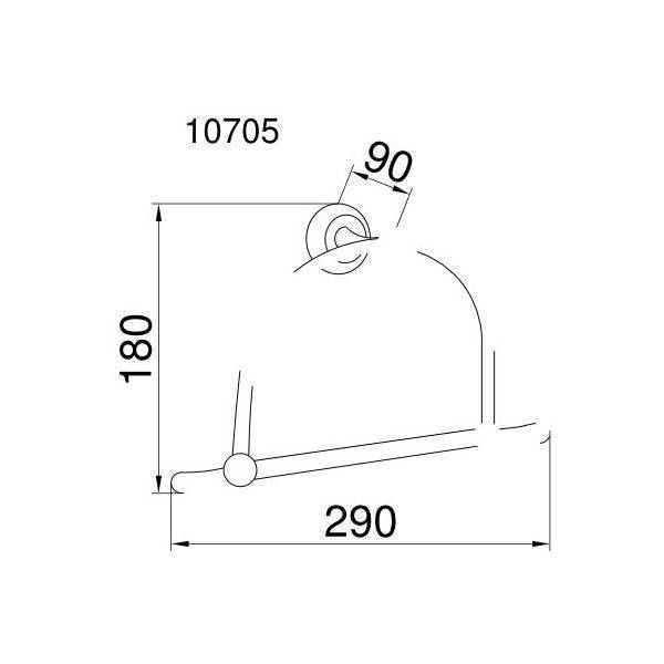 Полотенцедержатель-кольцо Boheme Puro хром 10705