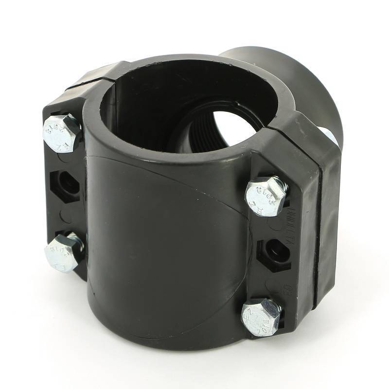 Седловая врезка Unidelta 63х1 1/2 4 болта для труб ПНД 1019063006