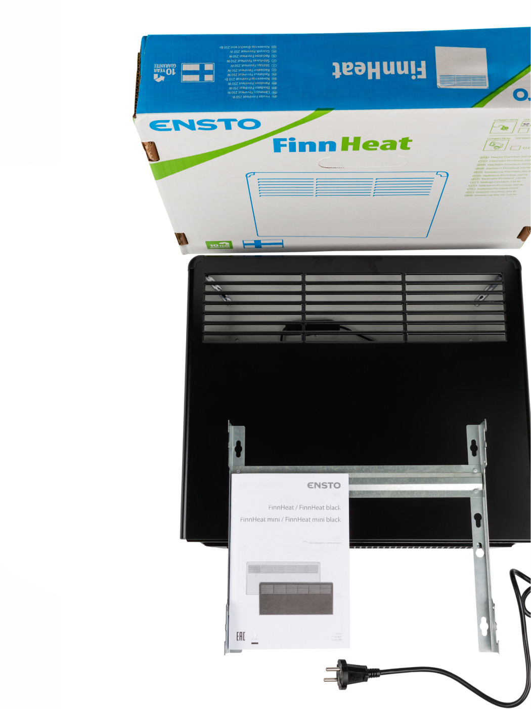 Конвектор электрический Ensto FinnHeat EPHBMB02PR 250 Вт механический термостат с вилкой EPHBMB02PR