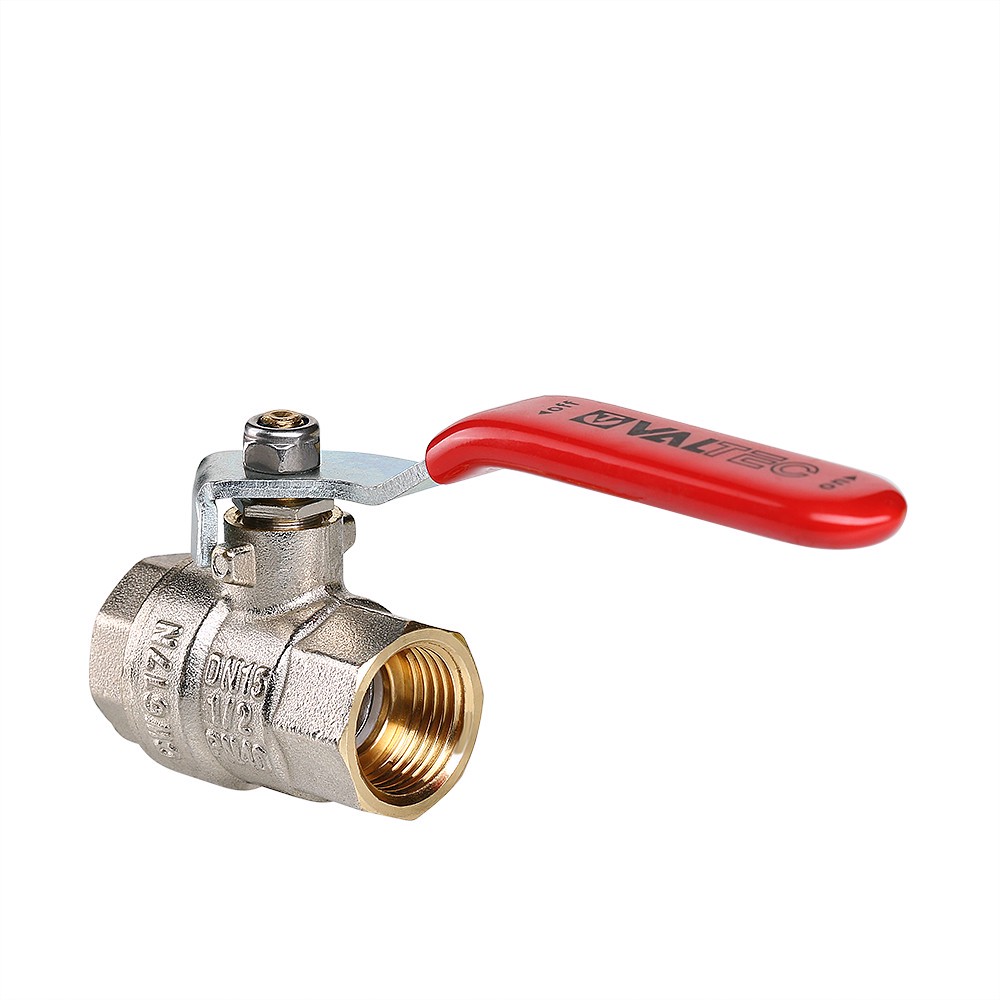 Кран шаровой Valtec BASE 1/2 дюйма ВР-ВР рычаг VT.214.N.04