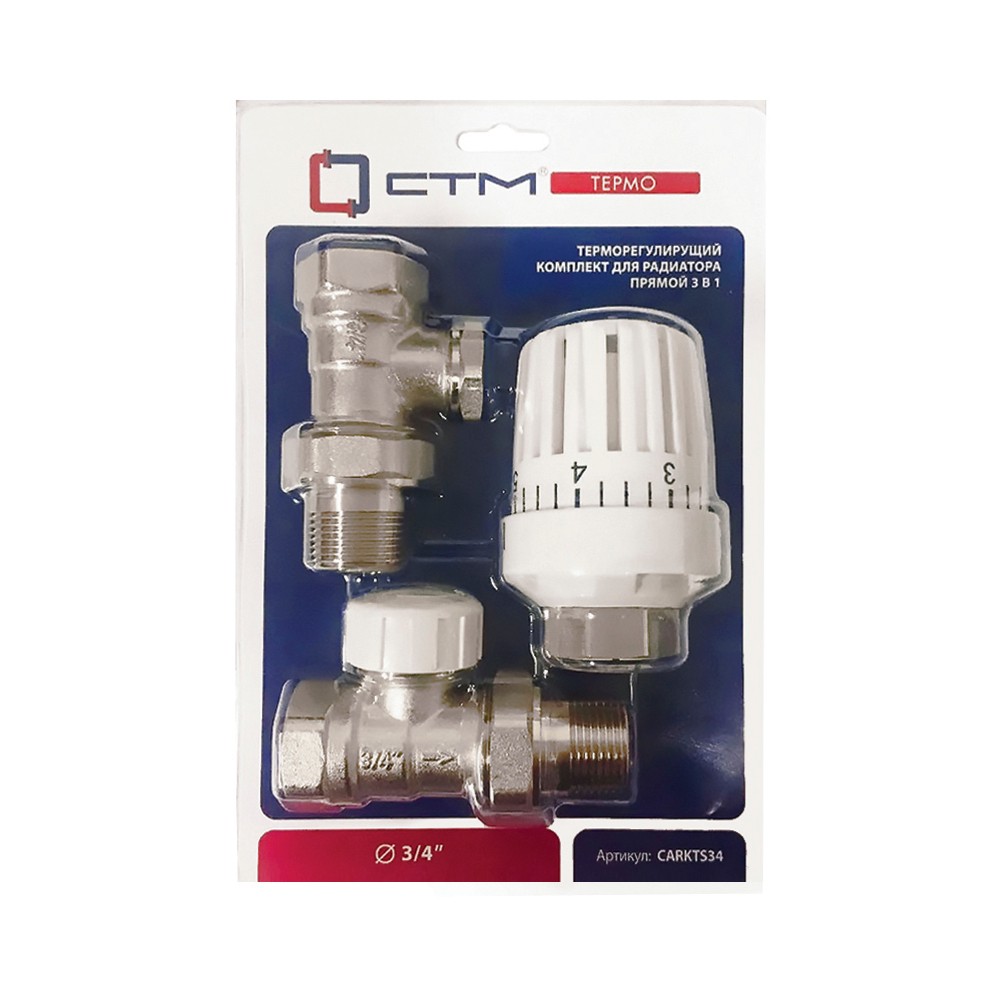 Комплект термостатический СТМ ТЕРМО прямой 3/4 34KTP