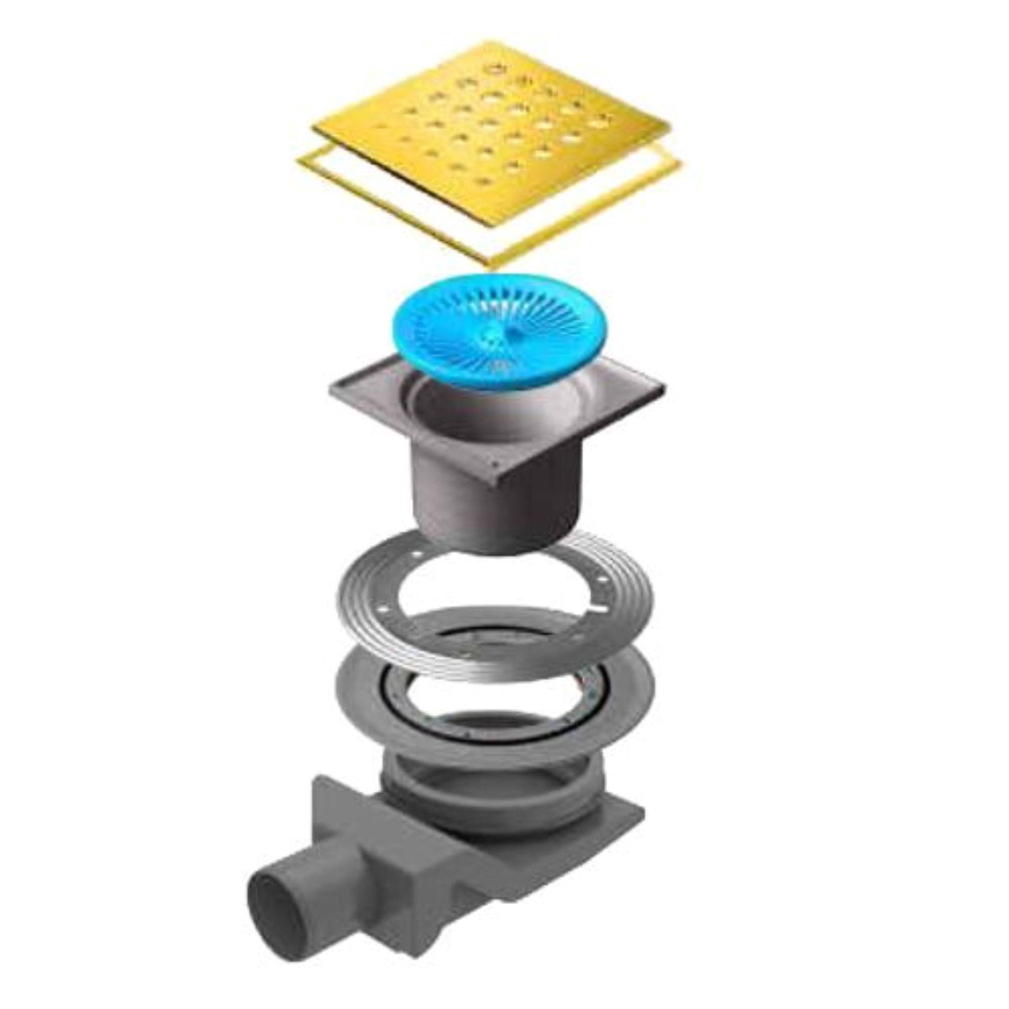 Трап точечный Pestan Confluo Standard 150х150 мм Drops 4 Gold 1519573