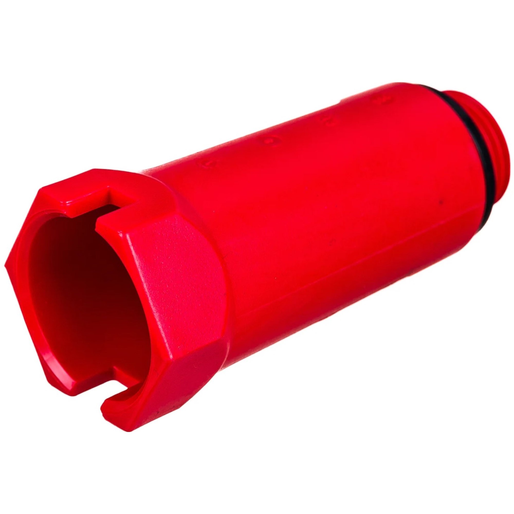 Заглушка монтажная Uni-Fitt НР 1/2 дюйма с прокладкой красная 280R3000