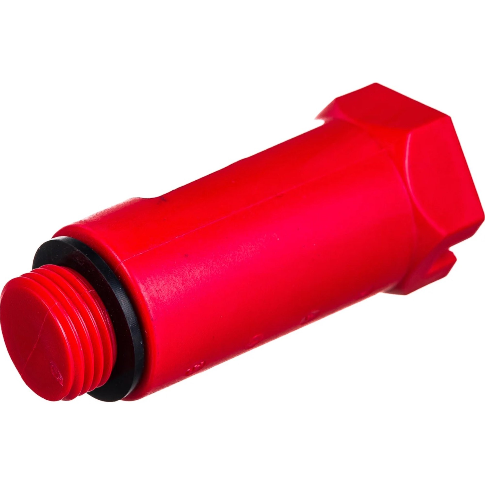 Заглушка монтажная Uni-Fitt НР 1/2 дюйма с прокладкой красная 280R3000