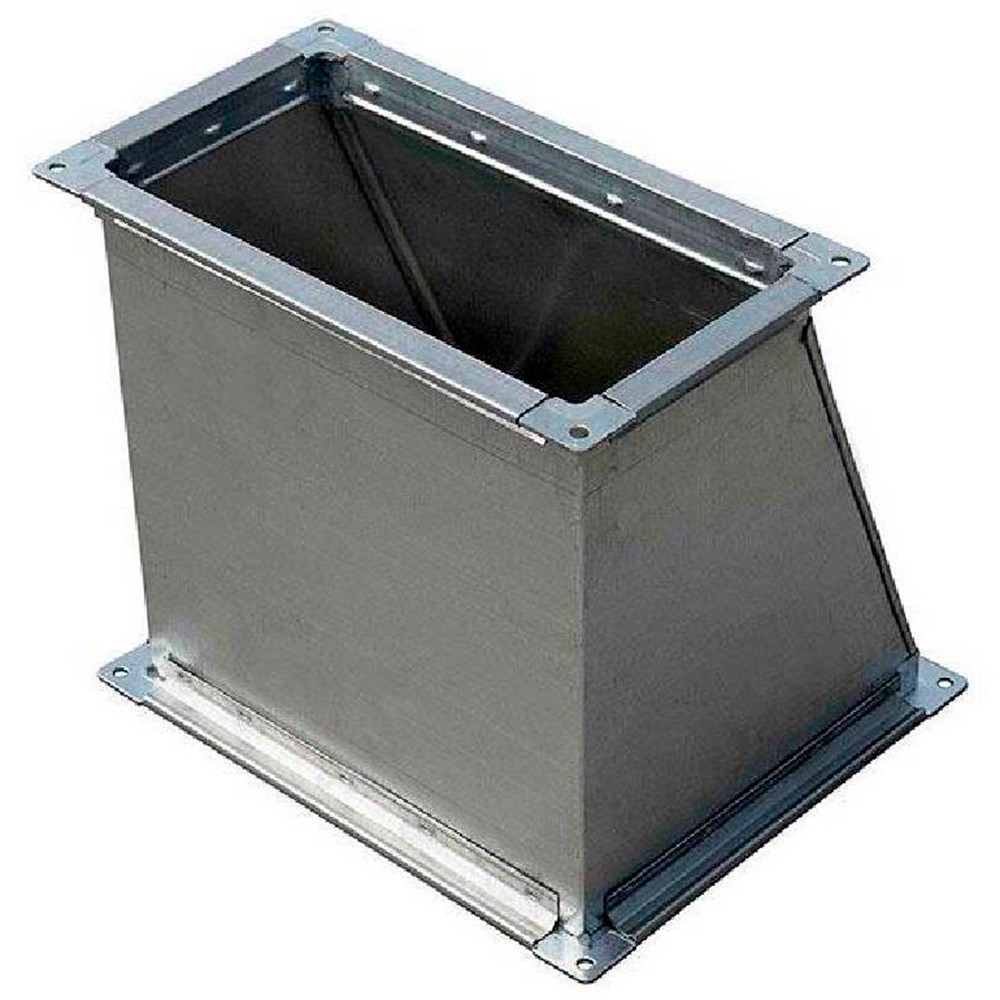 Переход прямоугольный ЕВРОВЕНТ 300х250-300х200 мм L=200 мм оцинкованная сталь 0.7 мм НС-1737426