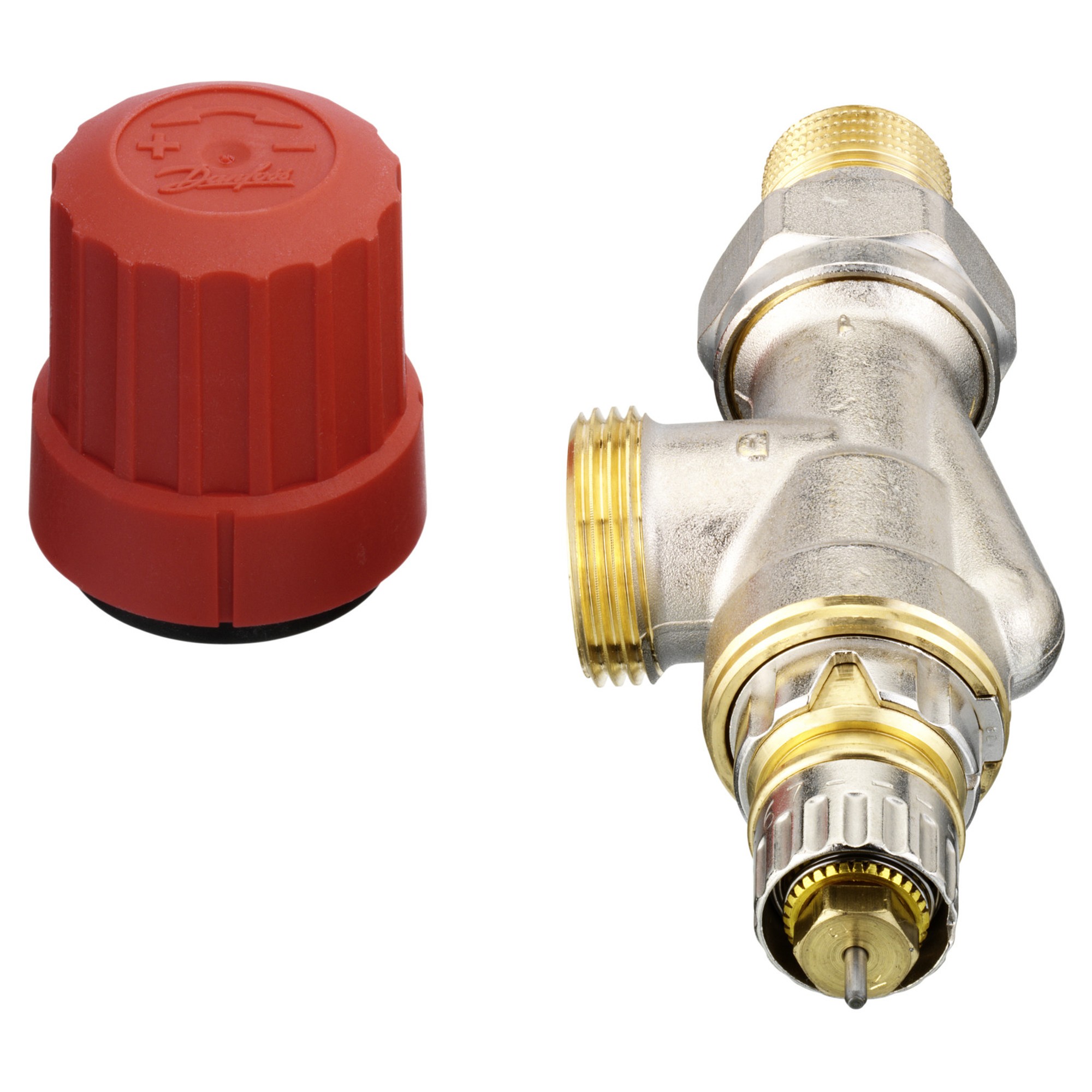 Клапан терморегулятора Danfoss RA-N 15 угловой UK 1/2 наружная резьба 013G0153