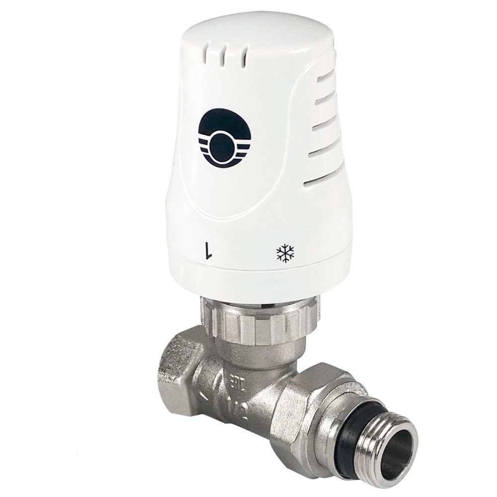 Комплект термостатический прямой Valfex 1/2 клапан с головкой VF.048.N.012