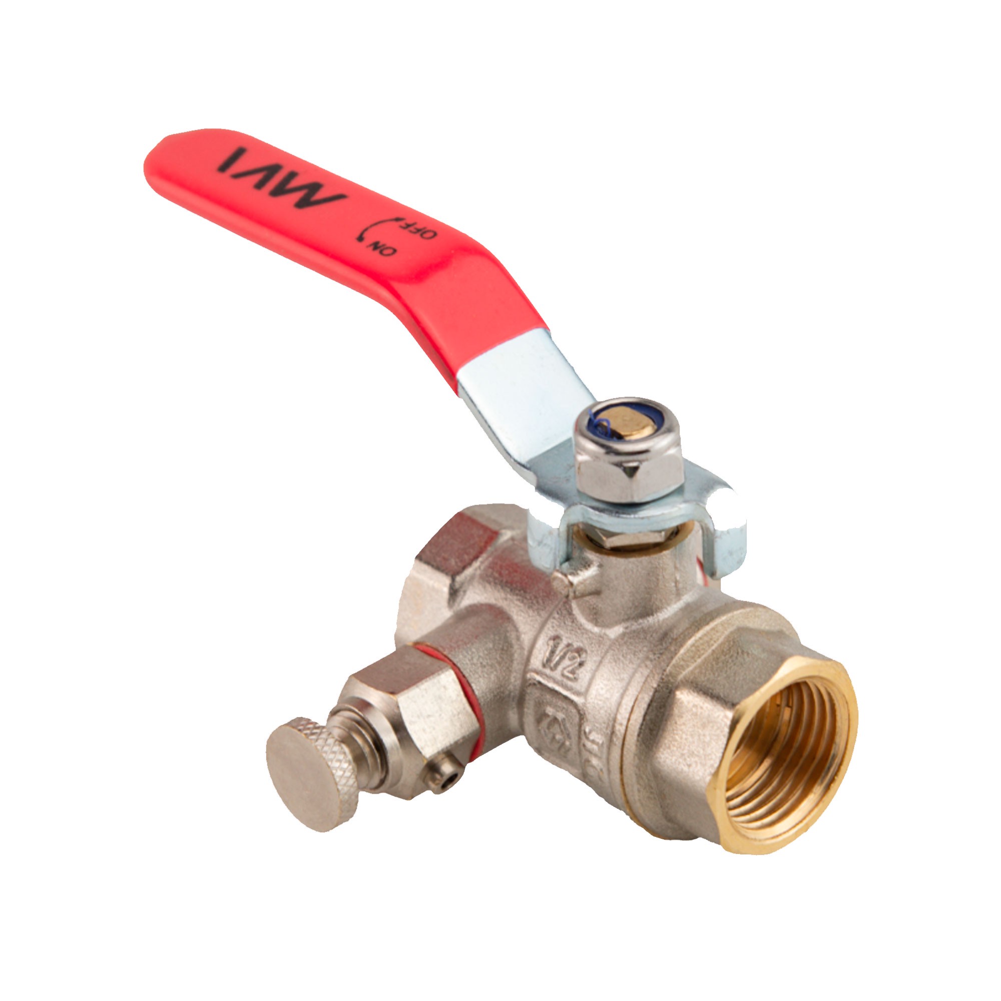 Кран шаровой с дренажем и воздухоотводчиком MVI BV.830.04 1 ВР-ВР BV.830.04