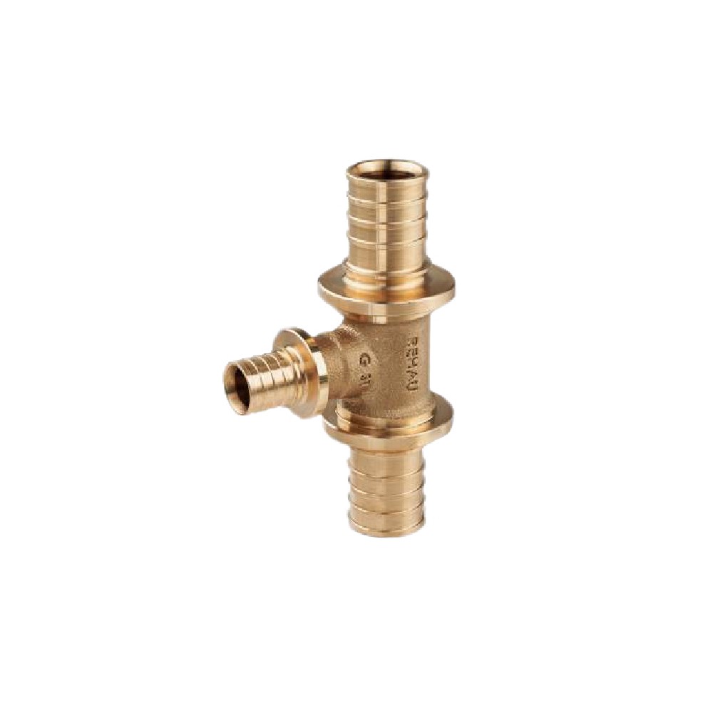 Тройник REHAU RAUTITAN RX+ 32-25-32 мм бронза 14563151001