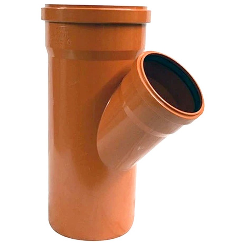 Тройник канализационный Синикон Универсал 160х110 мм 45° 123645.U