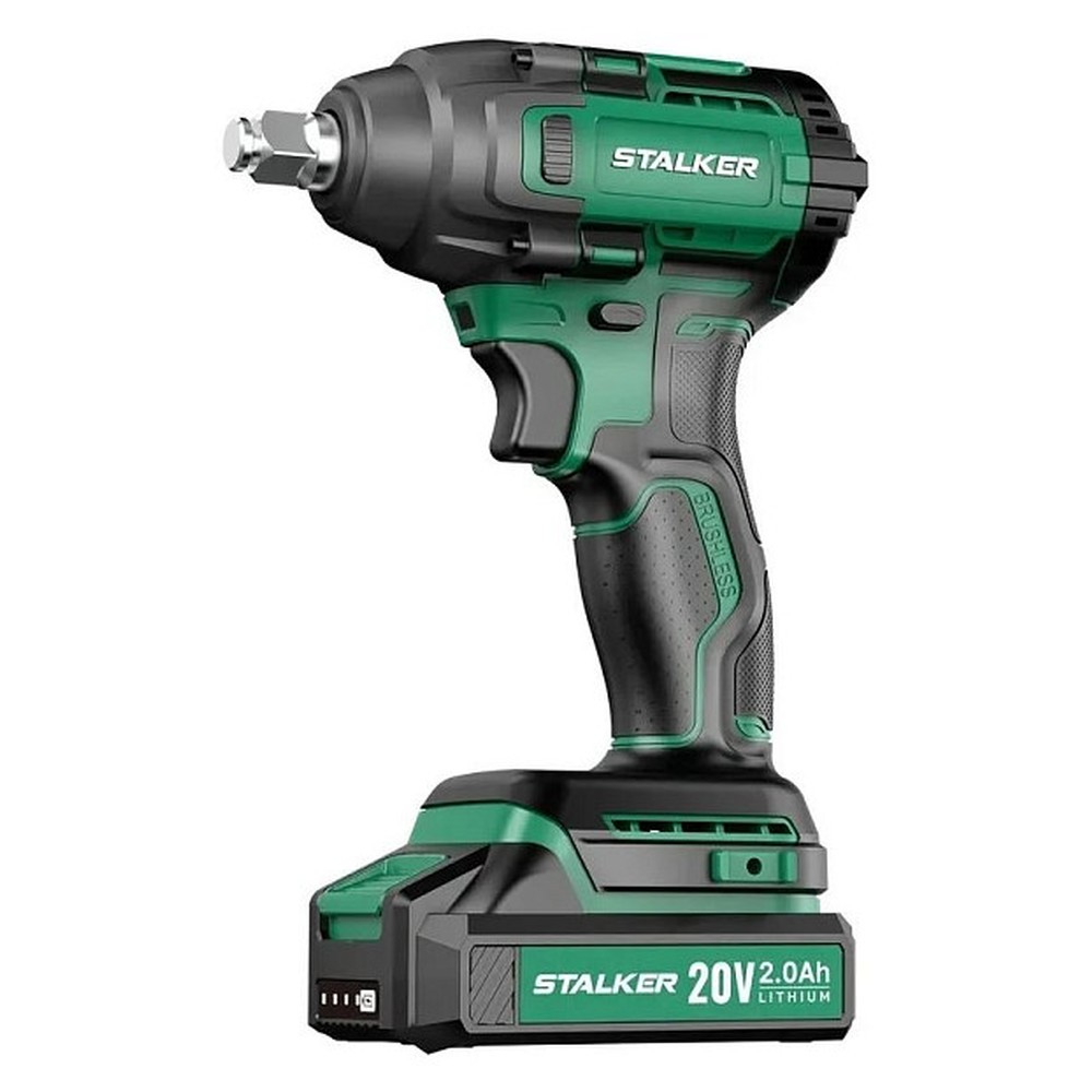 Гайковерт аккумуляторный бесщеточный STALKER IW20-400 Li BL IW20-400 Li BL