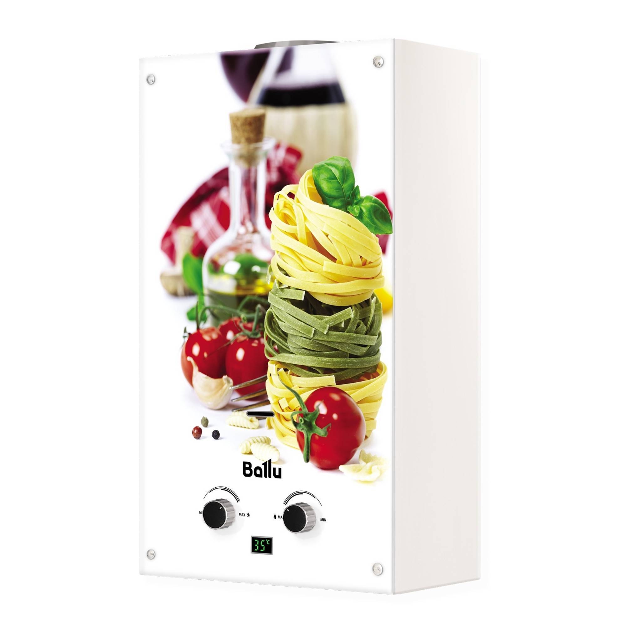 Газовая колонка Ballu GWH 10 Fiery Glass Pasta 10 л/мин 1584735