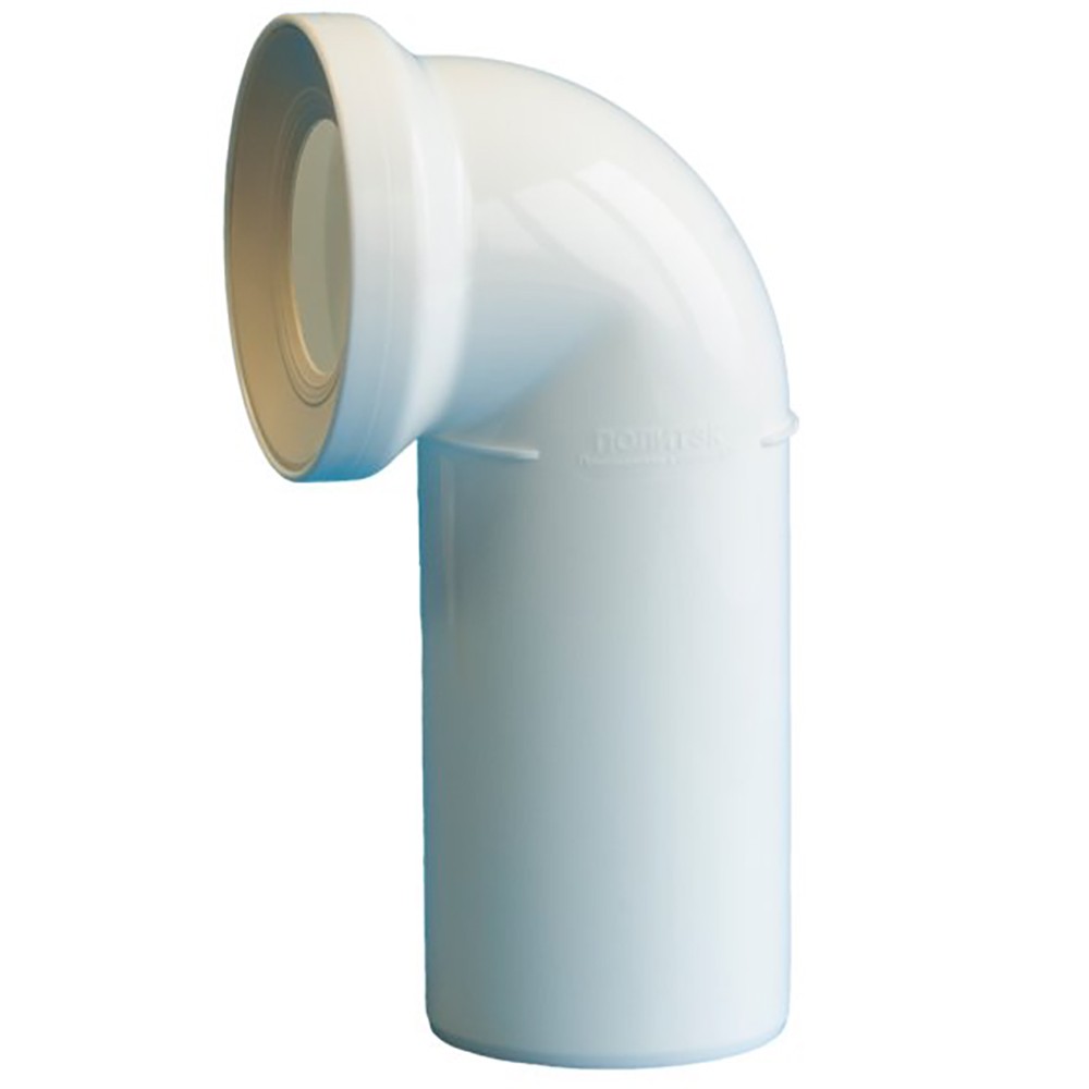 Присоединение к унитазу Политэк 110 мм 87° белое 1654192