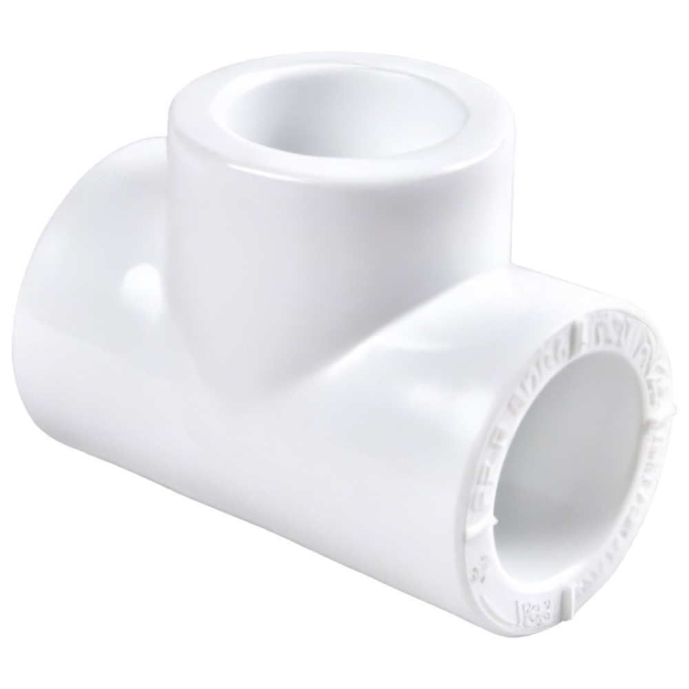 Тройник полипропиленовый РВК PPR 40 мм белый 030904