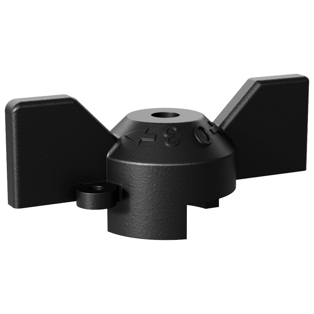 Рукоятка бабочка LD Pride DN 15-20 черная 00.002.15