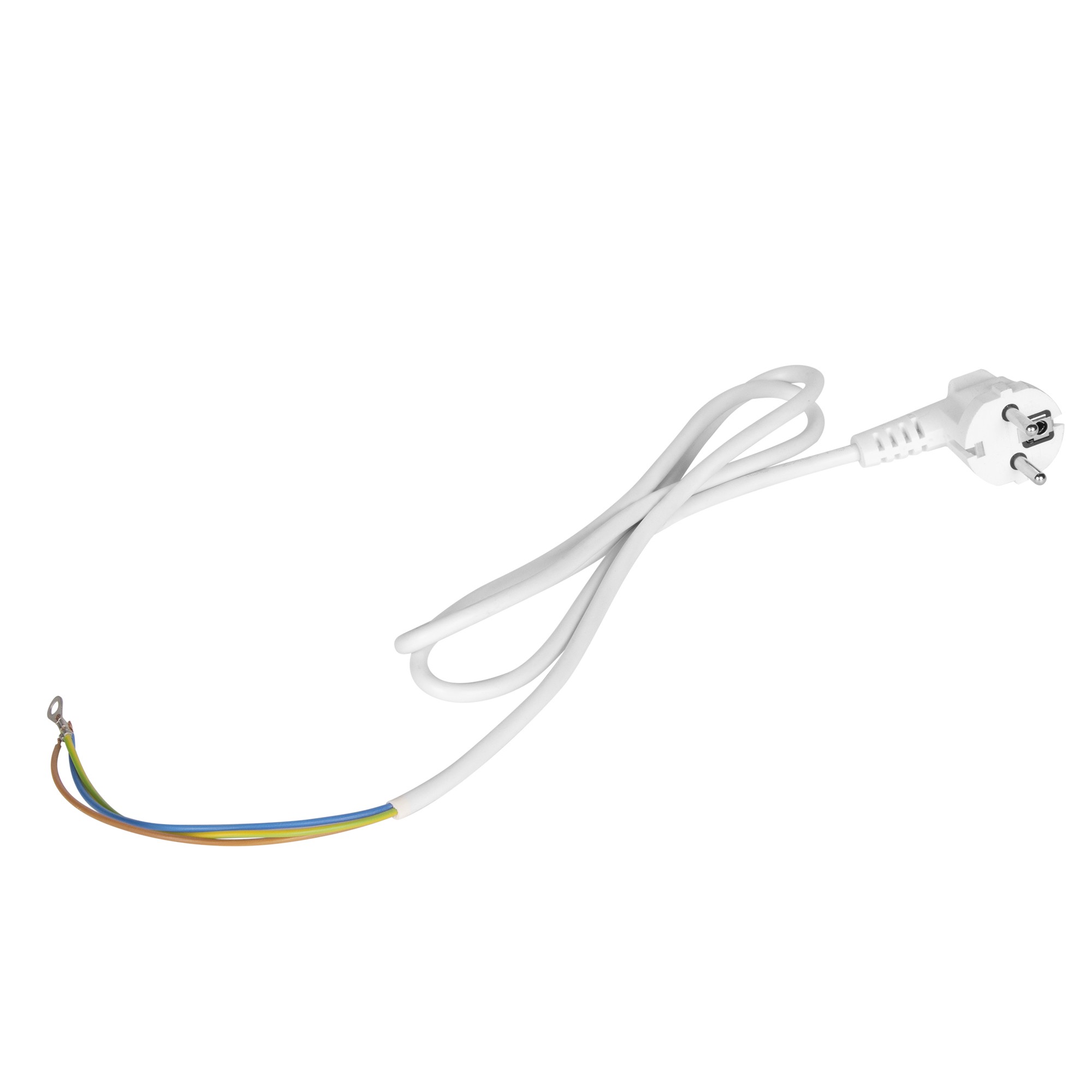 Шнур питания ПВС-ВП 2х0.75+1х0.75 с евровилкой 1.4 м белый RAL 9016 1163937