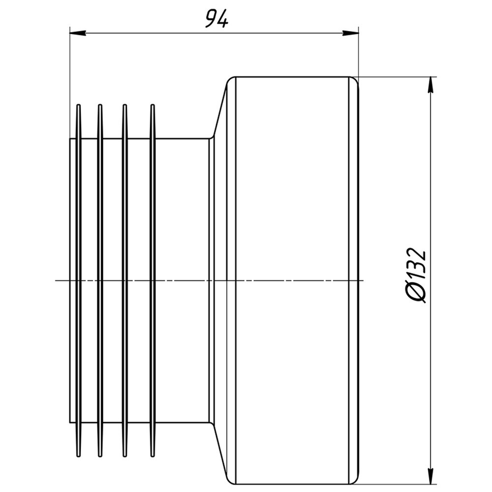 Манжета для унитаза прямая АНИ пласт W0210