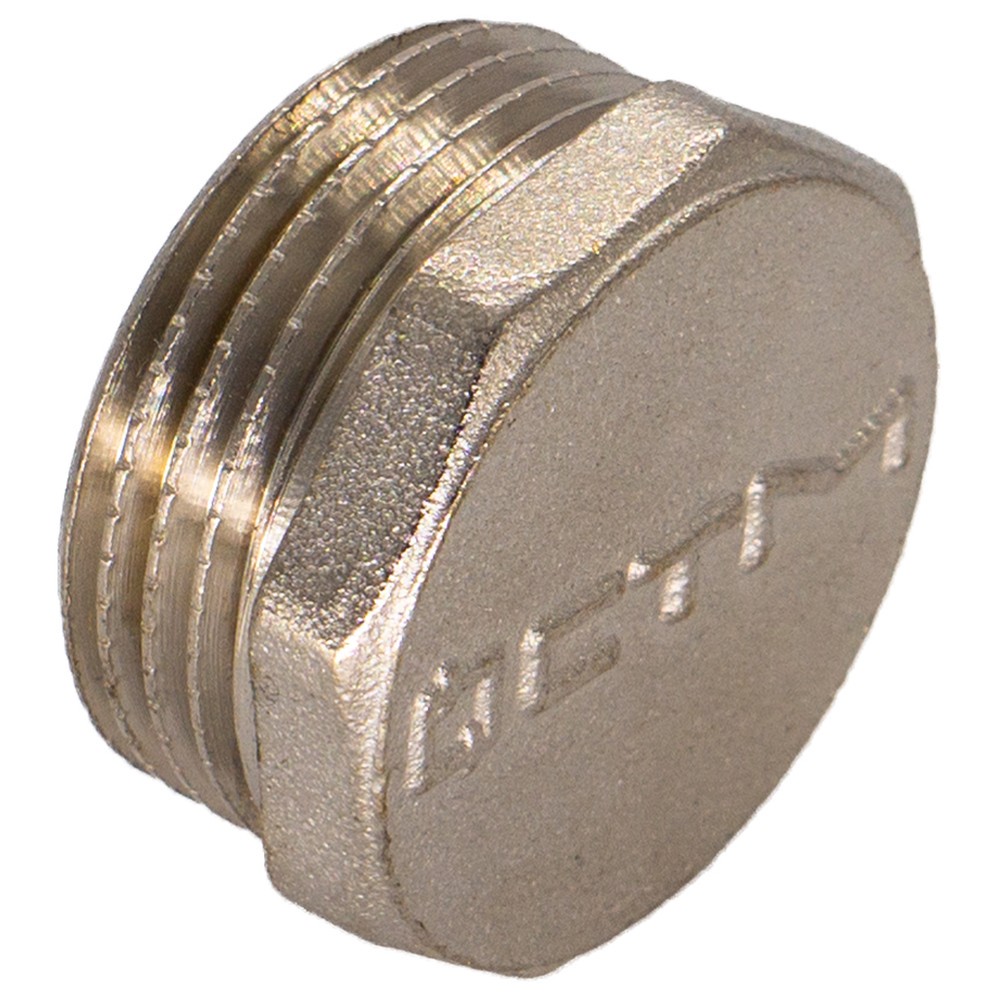 Заглушка латунная СТМ 1 1/2 НР наружная резьба 1222078