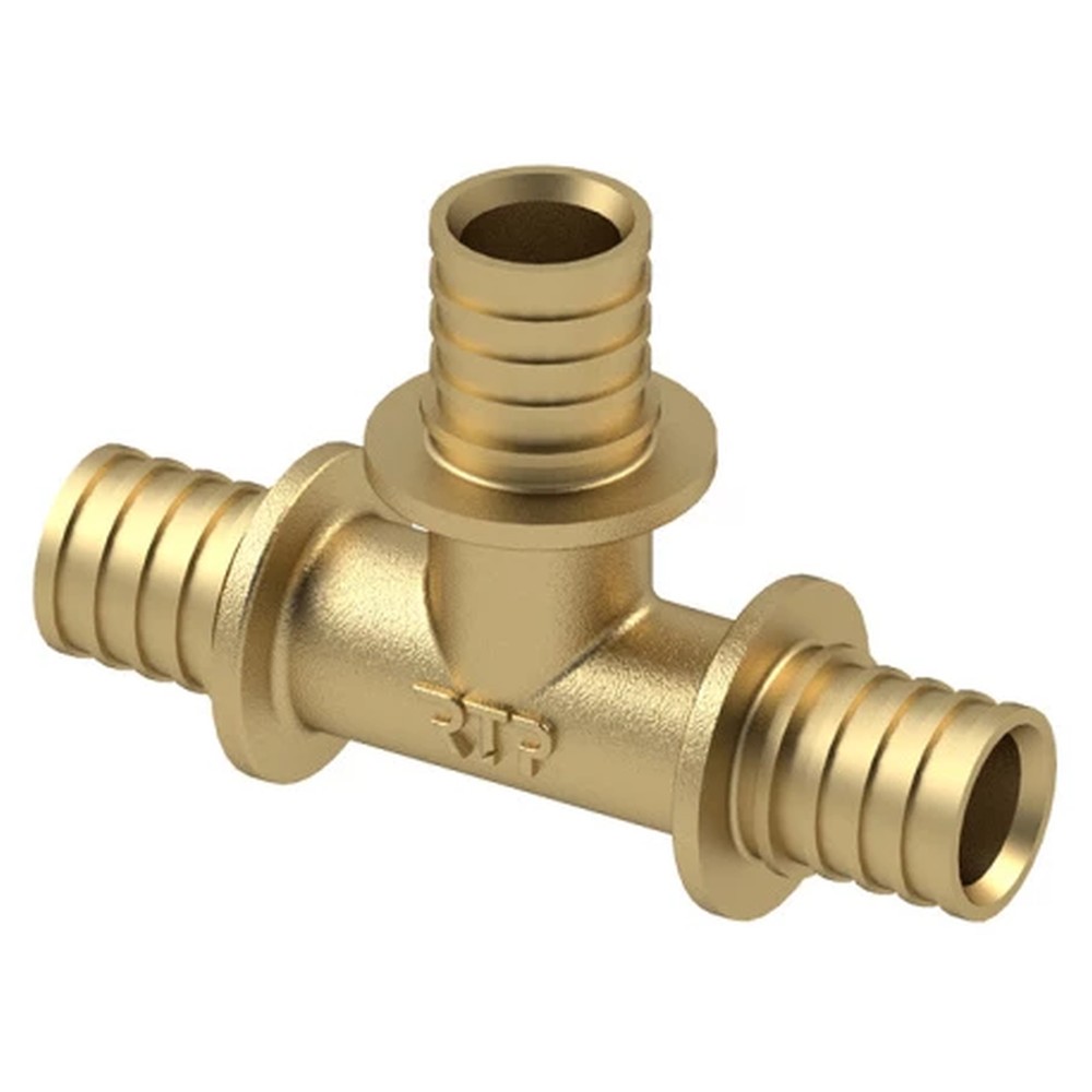 Тройник аксиальный RTP 25х25х25 мм латунь 1654782