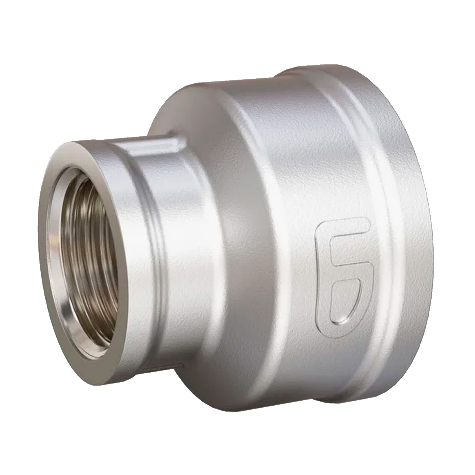 Муфта латунная переходная LD Pride DN40x32 1 1/2x1 1/4 ВР никелированная 1767344