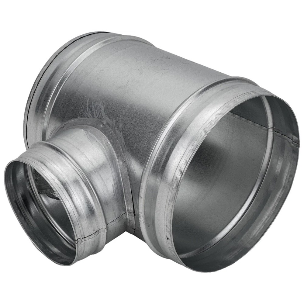 Тройник круглый Галвент (Кр)-1-200-320-200-44-90 оцинкованная сталь 0.5 мм (Кр)-1-200-320-200-44-90