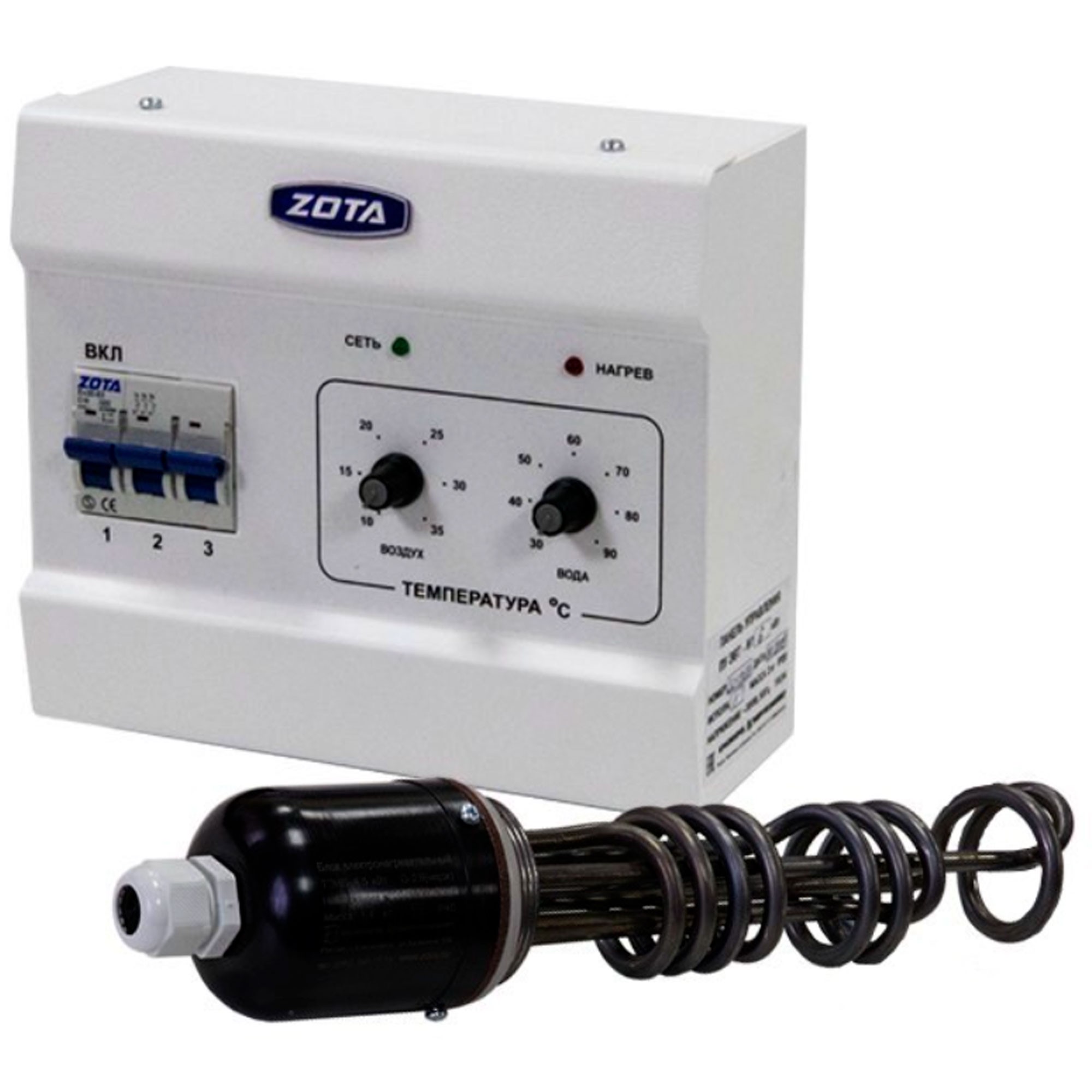 Комплект для подключения ТЭНБ к котлам ZOTA 15 кВт ПУ и ТЭНБ без кабеля НС-1450520