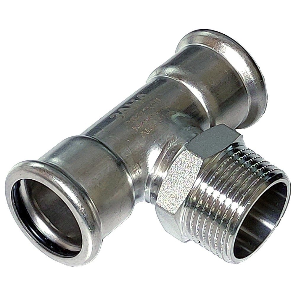 Тройник-пресс Sanha NiroPress 316L ВПр-НР-ВПр 54x3/4x54 мм 1781515