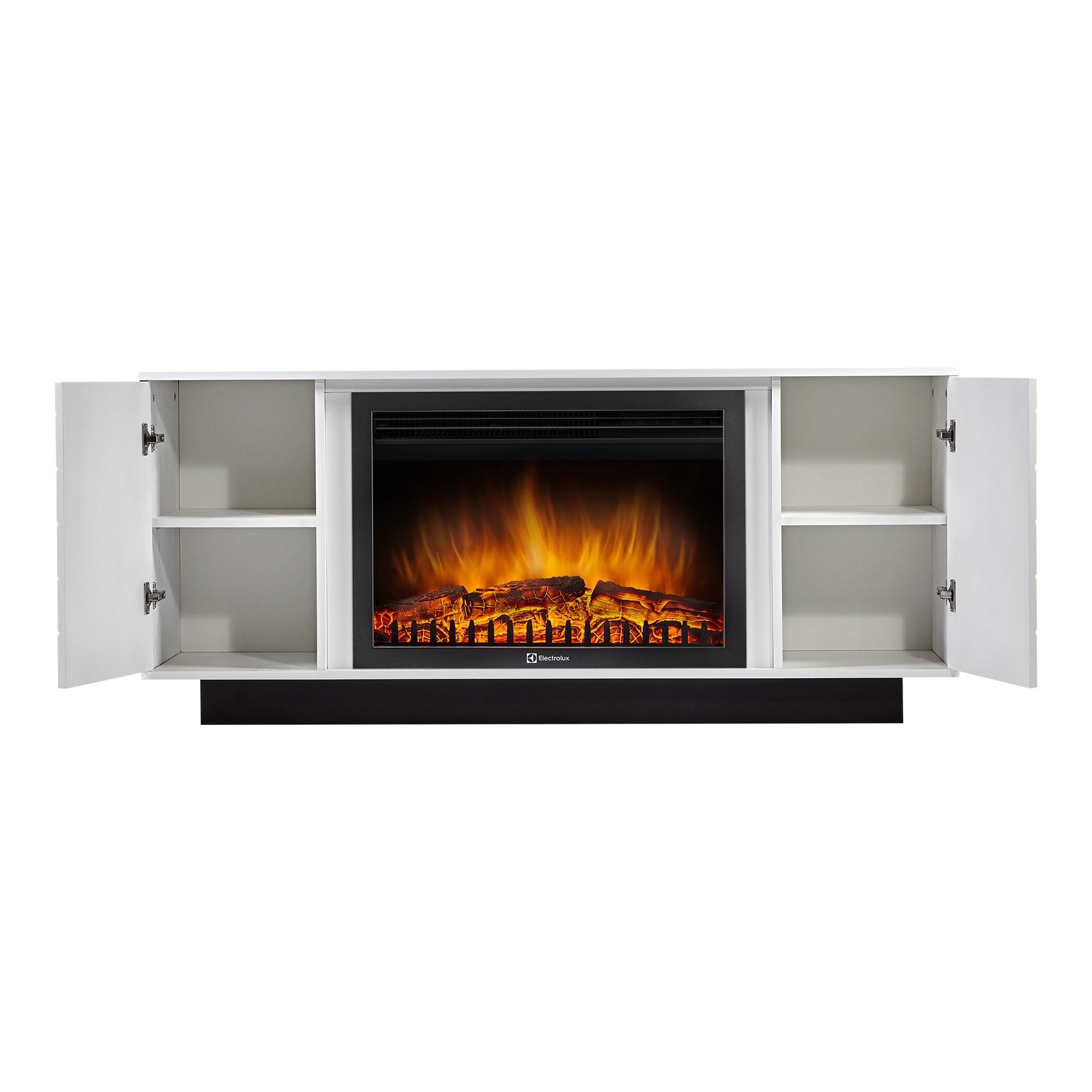 Каминокомплект Electrolux EFP/P-3020LS N с порталом Como 30 белый/черный