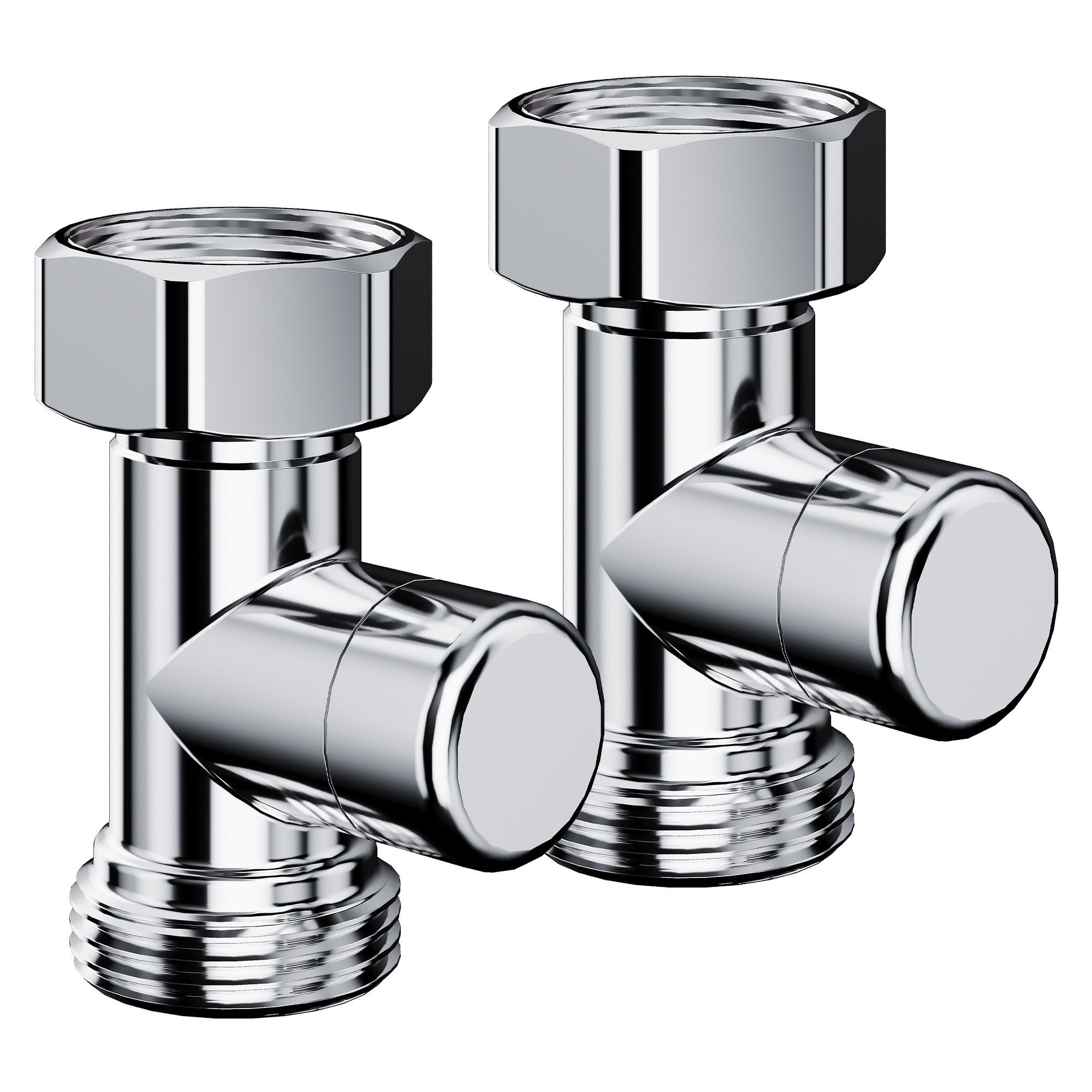 Набор нижнего подключения Royal Thermo Design прямой раздельный 3/4х3/4ЕК (хром)