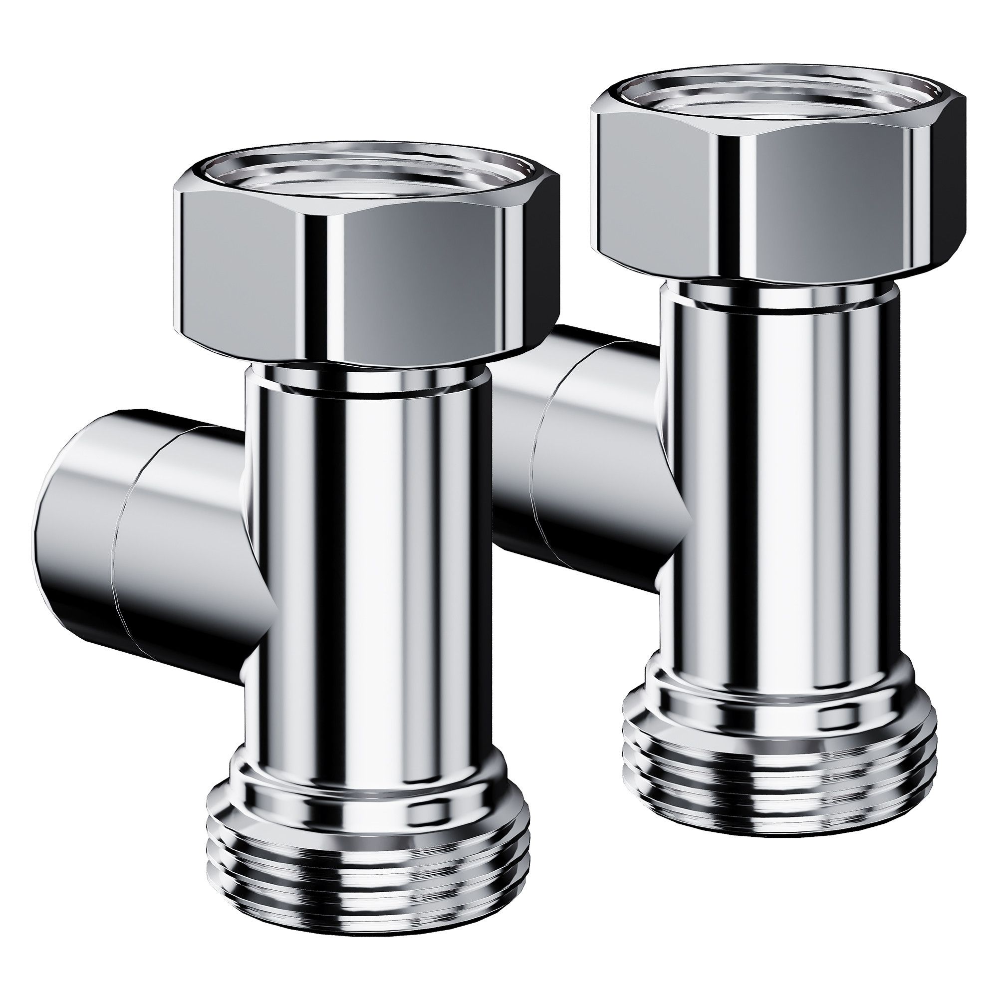 Набор нижнего подключения Royal Thermo Design прямой раздельный 3/4х3/4ЕК (хром)
