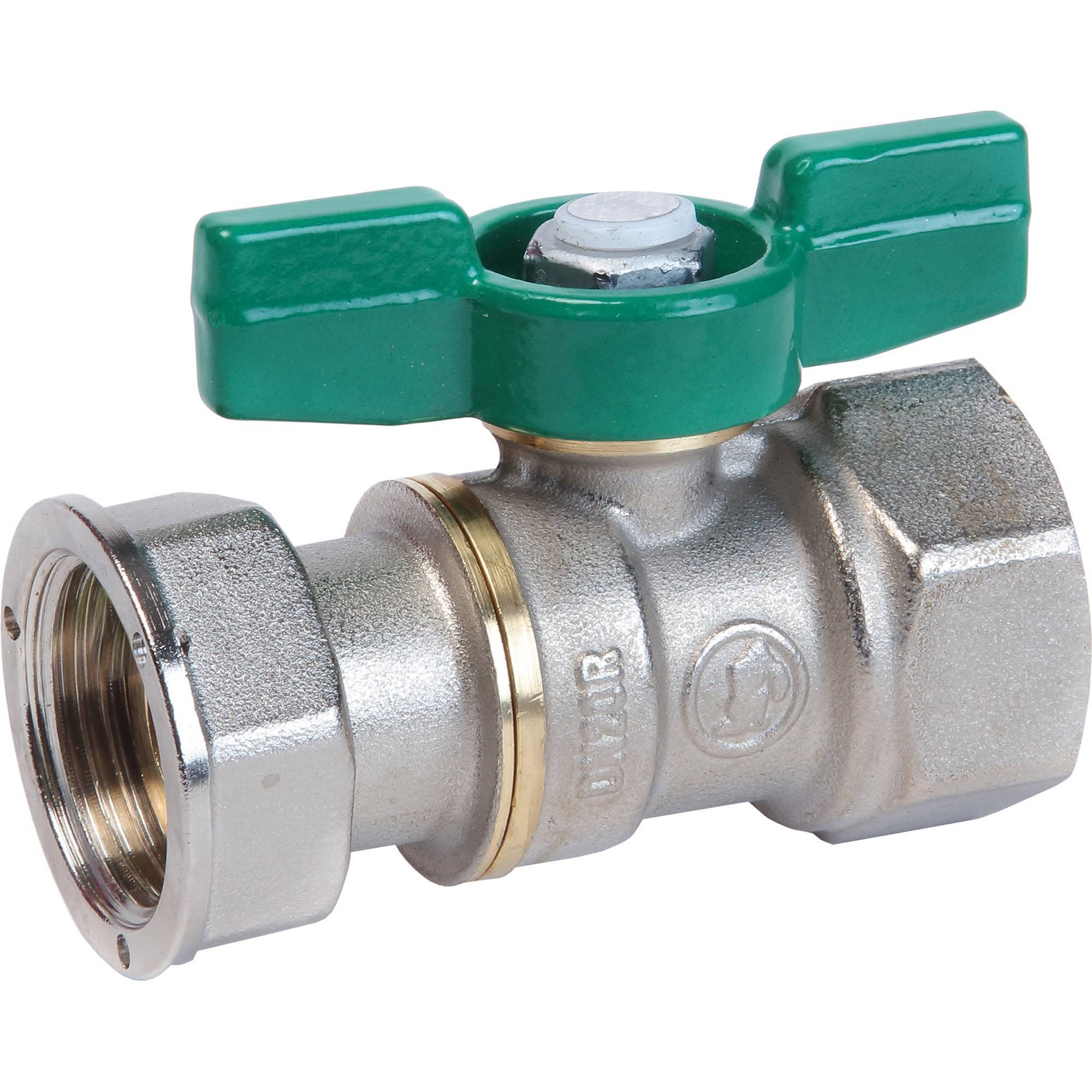 Кран шаровой Giacomini R251W для счетчиков 1 ВР x 1 накидная гайка R251WX076