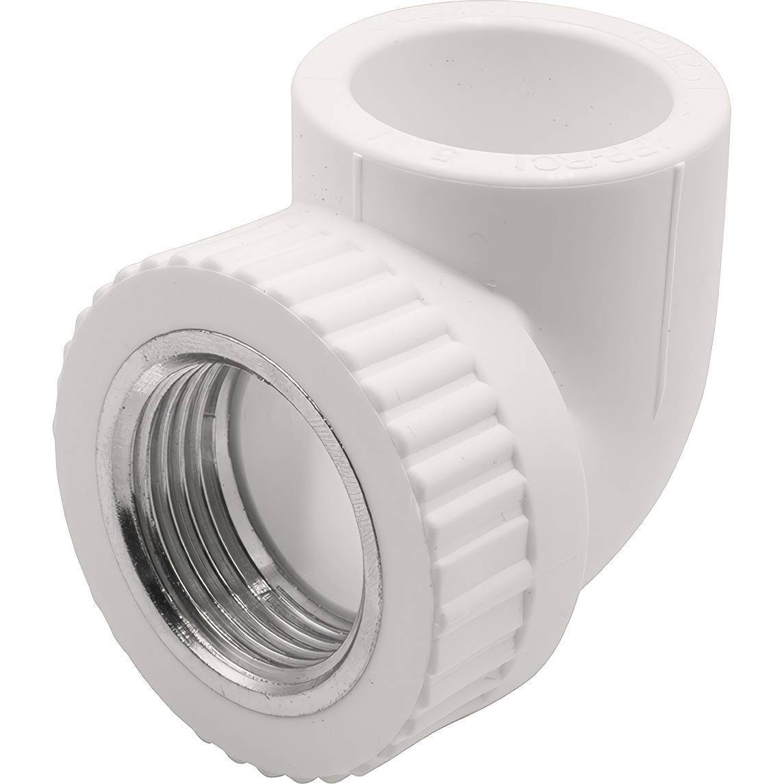 Угольник комбинированный 90° PP-R THERMOLIGHT 32 мм x 1 ВР белый НС-1620668