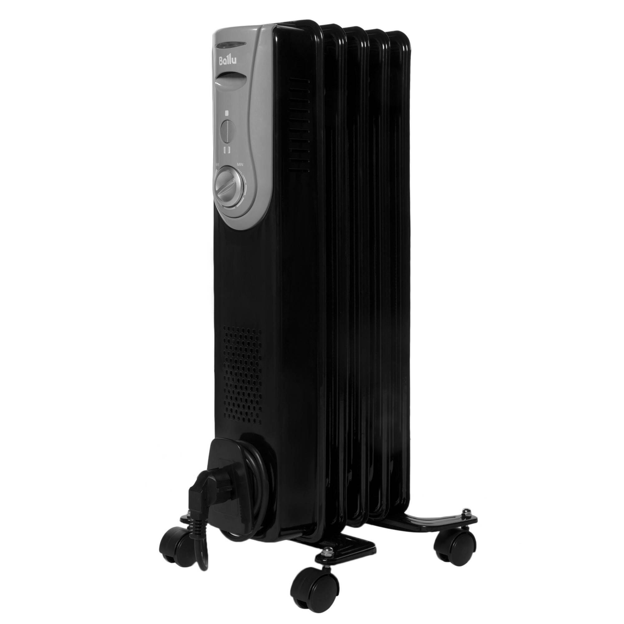 Масляный радиатор Ballu Noir BOH/NR-05 1000 Вт 5 секций BOH/NR-05