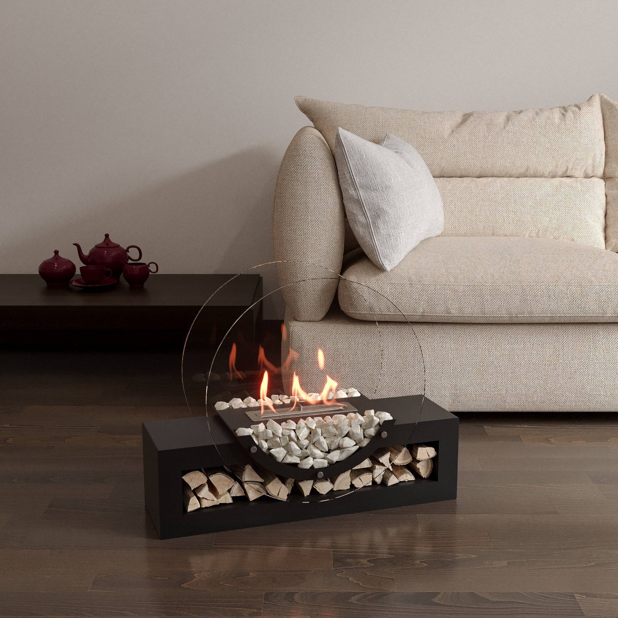 Биокамин напольный Royal Thermo RTBFP-F700SB Siberia